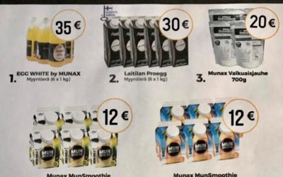 Nyt saatavilla laadukkaat Munax oy:n tuotteet